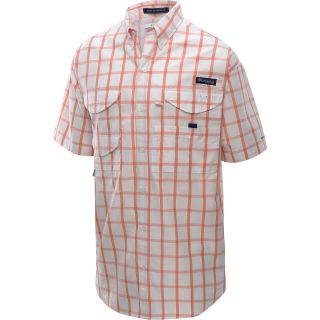 COLUMBIA Mens Super Bonehead Classic Short Sleeve Shirt   Size Medium, Peach