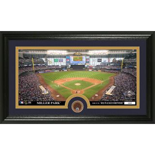 The Highland Mint Milwaukee Brewers Infield Dirt Coin Panoramic Photo Mint