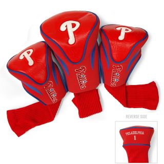Team Golf MLB Philadelphia Phillies 3 Pack Contour Club Head Cover