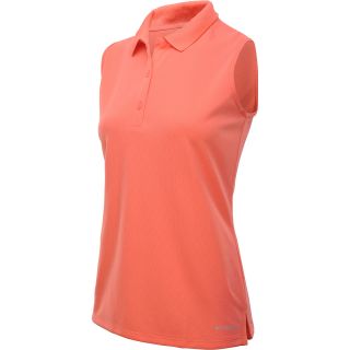 COLUMBIA Womens Innisfree Sleeveless Polo   Size Xl, Hot Coral