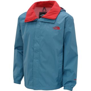 THE NORTH FACE Mens Resolve Rain Jacket   Size Small, Storm Blue