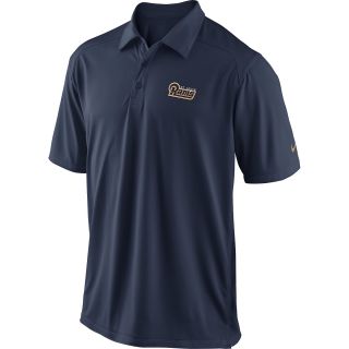 NIKE Mens St. Louis Rams Dri FIT FB Coaches Polo   Size Large, College