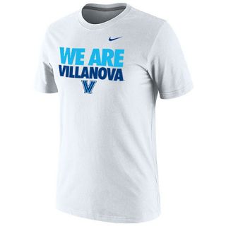 NIKE Mens Villanova Wildcats We Are Villanova Classic White Short Sleeve T 