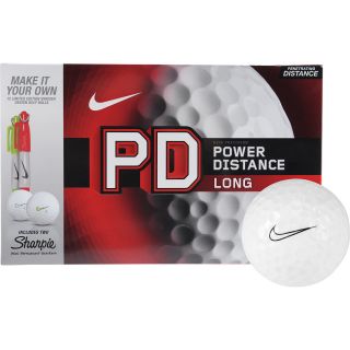 NIKE Power Distance Long Golf Balls   12 Pack, White