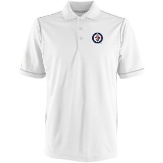 Antigua Winnipeg Jets Mens Icon Polo   Size Large, White/silver (ANT JETS
