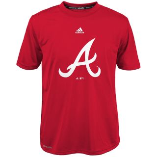 adidas Youth Atlanta Braves ClimaLite Team Logo Short Sleeve T Shirt   Size Xl,