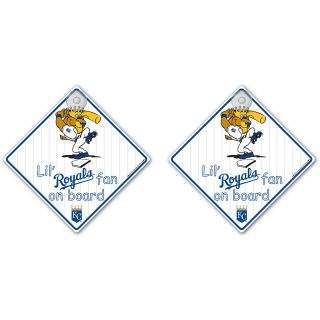 Team ProMark Kansas City Royals Lil Fan on Board Sign 2 Pack with Suction Cup