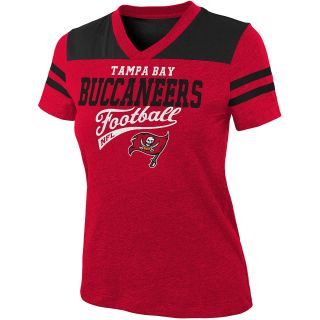 NFL Team Apparel Girls Tampa Bay Buccaneers Burn Out Jersey Short Sleeve T 