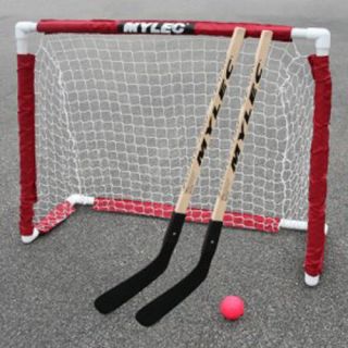 Mylec Junior Folding Goal Combo wIth Sticks and Roller Hockey Ball (807)