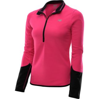 NEW BALANCE Womens Go 2 Thermal Half Zip Jacket   Size Small, Pink