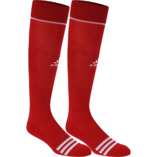 adidas Rivalry Baseball Socks   2 Pack   Size Large, Red/white