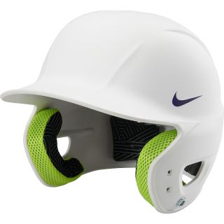 NIKE Adult Breakout Batting Helmet, White/purple