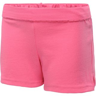 SOFFE Girls Cheer Shorts   Size Medium, Neon Pink