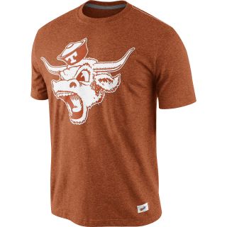NIKE Mens Texas Longhorns Vault Tri Blend T Shirt   Size Small, Orange/heather