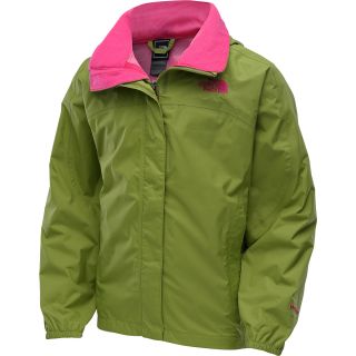 THE NORTH FACE Girls Resolve Rain Jacket   Size Large, Grip Green