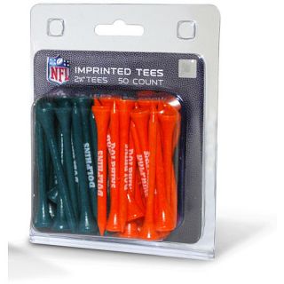 Team Golf Miami Dolphins 50 Count Imprinted Tee Pack (637556315557)