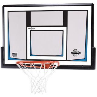 Lifetime 90086 50 Inch Shatter Proof Fusion Backboard and Rim Combo   Sports