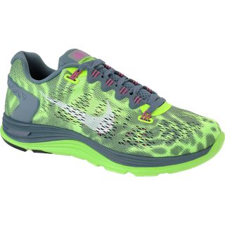 NIKE Womens Lunarglide+ 5 Running Shoes   Size 9.5, Flash Lime/grey