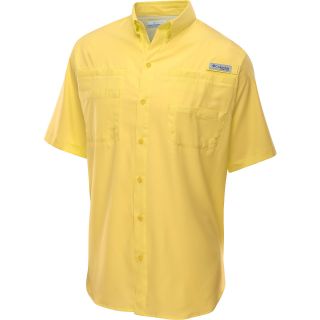 COLUMBIA Mens Tamiami II Short Sleeve Shirt   Size Small, Sunlit Yellow