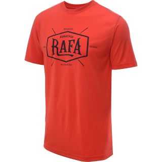 NIKE Mens Rafa Short Sleeve Tennis T Shirt   Size Medium, Crimson
