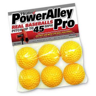 Heater Sports PowerAlley Yellow DimpledBalls (6 Pack) (PAPMB29)