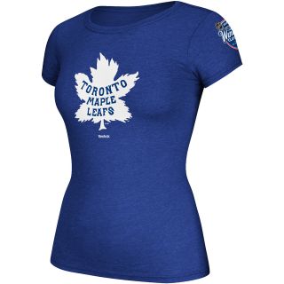 REEBOK Womens Maple Leafs Tri Blend Grinder Short Sleeve T Shirt   Size Xl,