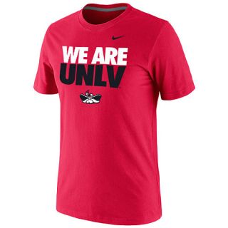 NIKE Mens UNLV Running Rebels We Are UNLV Classic Red Short Sleeve T Shirt  