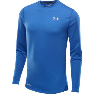 UNDER ARMOUR Mens ColdGear Fitted Crew Shirt   Size Xl, Squadron/metal