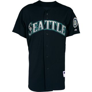 Majestic Athletic Seattle Mariners Blank Authentic Big & Tall Alternate Navy