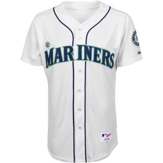 Majestic Athletic Seattle Mariners Blank Authentic Home Jersey   Size Size 44,