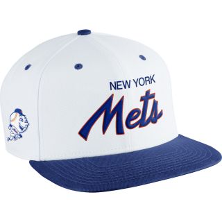 NIKE Mens New York Mets MLB Coop SSC Throwback Adjustable Cap, White
