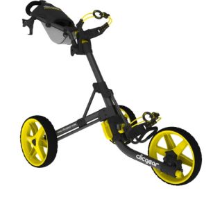 Clicgear 3.5+ Push Cart, Charcoal/yellow (CGC353 CYEL)
