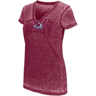 Touch By Alyssa Milano Womens Colorado Avalanche Fade Route Short Sleeve T 