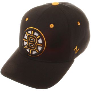 ZEPHYR Mens Boston Bruins Power Play Fitted Cap   Size 7.375, Black