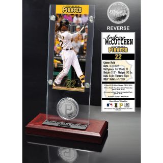 The Highland Mint Andrew McCutchen Ticket & Minted Coin Acrylic Desk Top