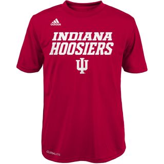 adidas Youth Indiana Hoosiers Sideline Game ClimaLite Short Sleeve T Shirt  