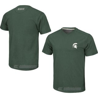 COLOSSEUM Mens Michigan State Spartans Mirage V Neck T Shirt   Size Medium,