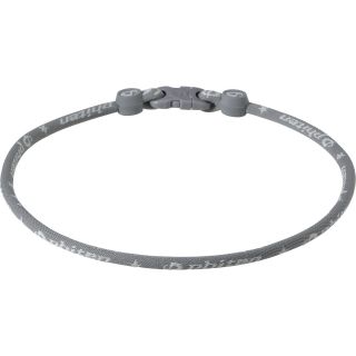 PHITEN Titanium Necklace   Star   Size 22, Grey