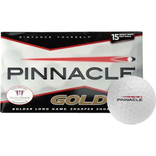 PINNACLE Gold White Golf Balls   15 Pack   Size 15 pack, White
