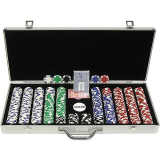 Trademark Poker 650 11.5G Holdem Poker Chip Set w/ Executive Aluminum Case (10 