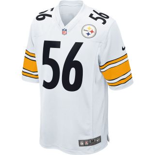 NIKE Mens Pittsburgh Steelers LaMarr Woodley Game White Jersey   Size Small,