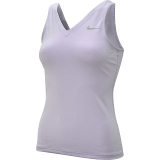 NIKE Womens Dri FIT V Back Tennis Tank   Size XS/Extra Small, Violet/silver