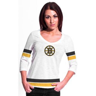 LEVELWEAR Womens Boston Bruins Scrimmage Chloe Elbow Sleeve T Shirt   Size Xl,