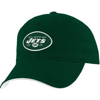NFL Team Apparel Youth New York Jets Slouch Adjustable Team Color Girls Cap  