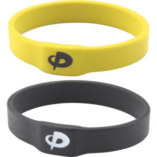 PHITEN Series One Aqua Metal Infused Bracelet   2 Pack, Black/yellow