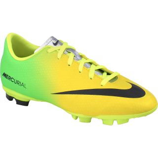 NIKE Kids Mercurial Victory IV FG Soccer Cleats   Size 5, Yellow/green