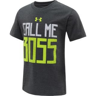 UNDER ARMOUR Toddler Boys Call Me Boss Short Sleeve T Shirt   Size 3t, Carbon