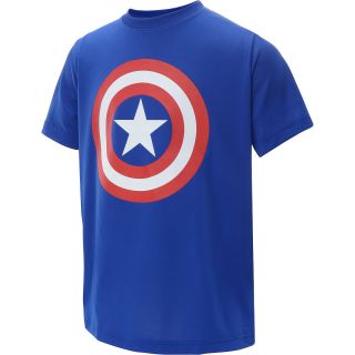 UNDER ARMOUR Boys Alter Ego Captain America Short Sleeve T Shirt   Size