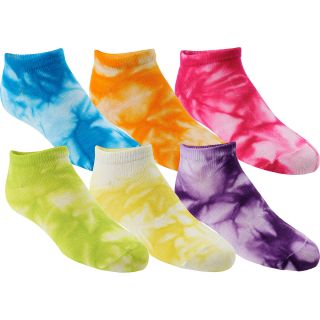 SOF SOLE Kids All Sport Lite No Show Socks   6 Pack   Size Small, Tie Dye