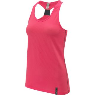 UNDER ARMOUR Womens Fly By Stretch Mesh Tank Top   Size Large, Pinkadelic/lead